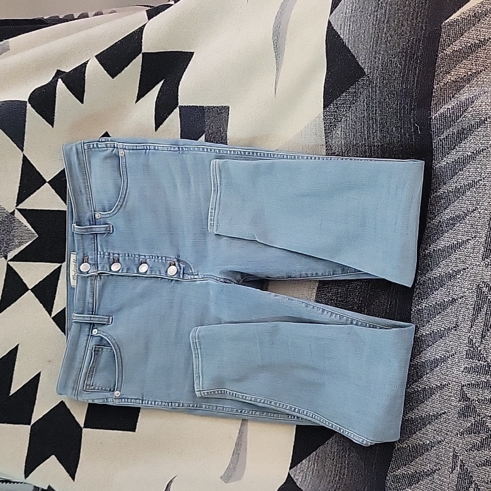 Button fly skinny high rise jeans-Madewell